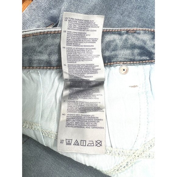 NYDJ Womens Teresa Wide Leg Ank Contour Skylar Light Wash Denim Jeans Size 26W - Picture 9 of 16